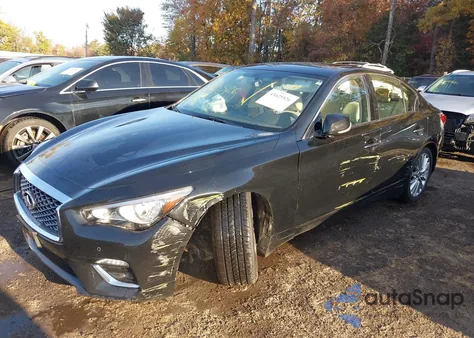 2021 Infiniti Q50 Luxe Awd из США, поврежденный, VIN JN1EV7BR0MM756179
